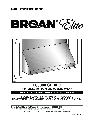 Broan Range E6036SS owners manual user guide