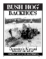 Bush Hog Compact Excavator 665H owners manual user guide