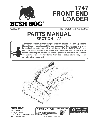 Bush Hog Compact Loader 1747 owners manual user guide