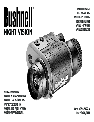 Bushnell Binoculars 260224 owners manual user guide