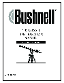 Bushnell Telescope 78-9500 owners manual user guide