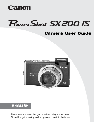 Canon Camcorder Accessories Sx200 Is owners manual user guide