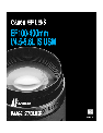 Canon Camera Lens ef100 owners manual user guide