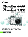 Canon Digital Camera A490 owners manual user guide