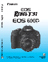 Canon Digital Camera EOS 600D owners manual user guide