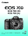 Canon Digital Camera EOS70D1855KIT owners manual user guide