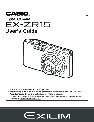 Casio Digital Camera EX-ZR15 owners manual user guide