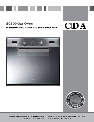 CDA Oven SC309 owners manual user guide