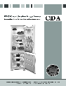 CDA Refrigerator FW870 owners manual user guide