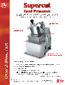Cecilware Blender Supercut Food Processor owners manual user guide