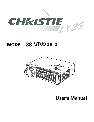 Christie Digital Systems Projector 38-VIV208-01 owners manual user guide