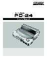 Citizen Printer PD-24 owners manual user guide