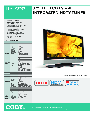COBY electronic Flat Panel Television TF-TV3709 owners manual user guide
