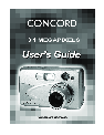 Concord Camera Digital Camera 3.1 Megapixels Digital Camera owners manual user guide