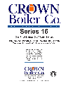 Crown Boiler Boiler 16-325 500506 owners manual user guide
