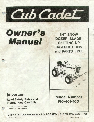 Cub Cadet Compact Loader 190-401-100 owners manual user guide