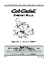 Cub Cadet Lawn Mower LTX1050VT owners manual user guide