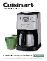 Cuisinart Coffeemaker DGB-650 owners manual user guide