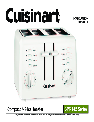 Cuisinart Toaster Compact 4-Slice Toaster owners manual user guide