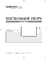 Daewoo Microwave Oven KOR-6QDB owners manual user guide
