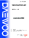 Daewoo TV DVD Combo DV-700S owners manual user guide