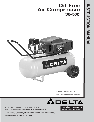 Delta Air Compressor D25886 owners manual user guide