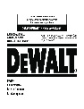 DeWalt Pressure Washer A20832 owners manual user guide