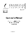 Diamond Welder CC1800 owners manual user guide