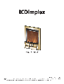 Dimplex Indoor Fireplace EBY15 owners manual user guide