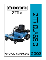 Dixon Lawn Mower 13639-0702 owners manual user guide