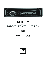 Dual Car Stereo System XD1225 owners manual user guide