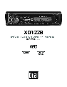 Dual Car Stereo System XD1228 owners manual user guide