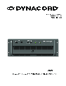 Dynacord Stereo Amplifier PM2600 owners manual user guide