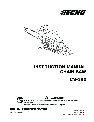 Echo Chainsaw CS-352 owners manual user guide