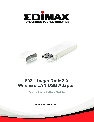 Edimax Technology Network Card Wireless LAN USB Adapter owners manual user guide