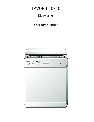Electrolux Dishwasher 40740 owners manual user guide