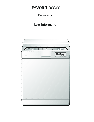 Electrolux Dishwasher FAVORIT 80860 owners manual user guide