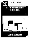 Electrolux Freezer EU 0561 C owners manual user guide