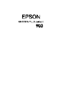 Epson Photo Printer 900 owners manual user guide