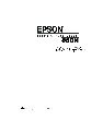 Epson Printer 850N owners manual user guide