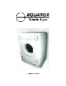 Equator Clothes Dryer CL 837 V owners manual user guide