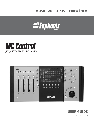 Euphonix Music Mixer MC Control owners manual user guide