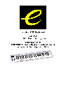 Evolution Technologies Electronic Keyboard 249 owners manual user guide