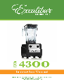 Excalibur electronic Blender EXB4300 owners manual user guide