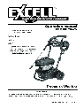 Excell Precision Pressure Washer VR2300 owners manual user guide