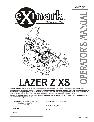 Exmark Lawn Mower Lazer Z XS owners manual user guide