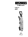 Fantom Vacuum Pressure Washer VPW49H owners manual user guide