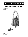 Fantom Vacuum Vacuum Cleaner CW233H owners manual user guide