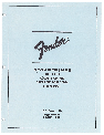 Fender Stereo Amplifier Standard Jaz owners manual user guide