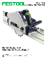 Festool Cordless Saw PD561432 owners manual user guide